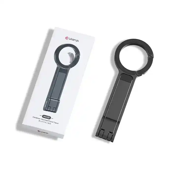 ULANZI MA30 Magnetic Phone Tripod Stand for iPhone Aluminium Maglock Smartphone Mini Tripod Pocket Cell Phone Stand Dual-Sided Magnet Quick Mount Compatible with iPhone 16 15 14 13 12 Magsafe